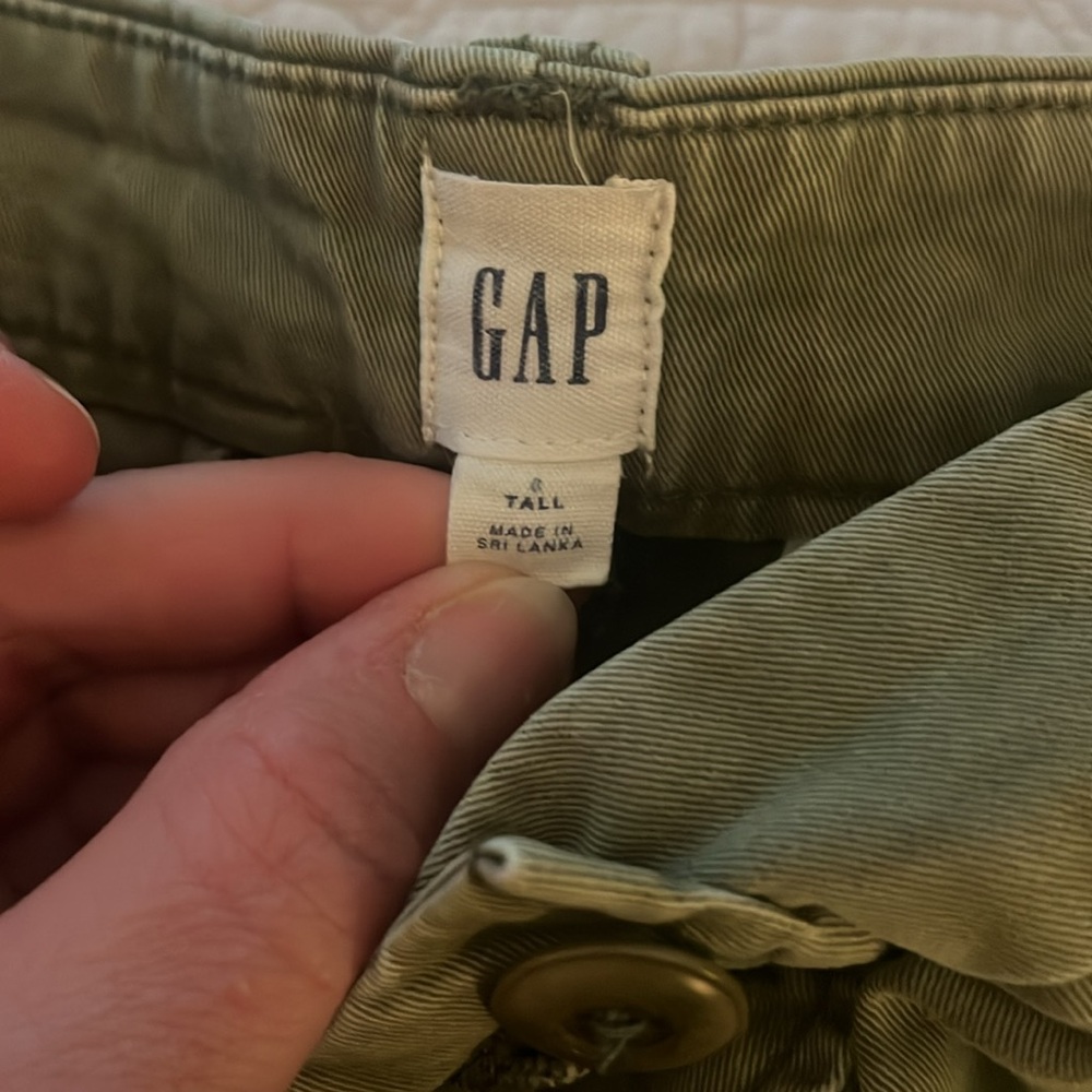 Khaki Shirttail Midi Skirt - Picture 2 of 6